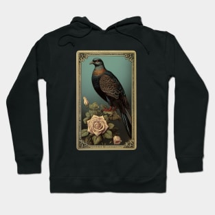 Pigeon Tarot Vintage Bird Design Hoodie